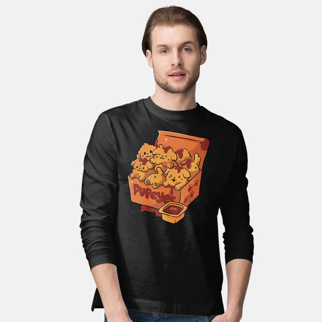 Pupeyes Cute Dogs-Mens-Long Sleeved-Tee-tobefonseca