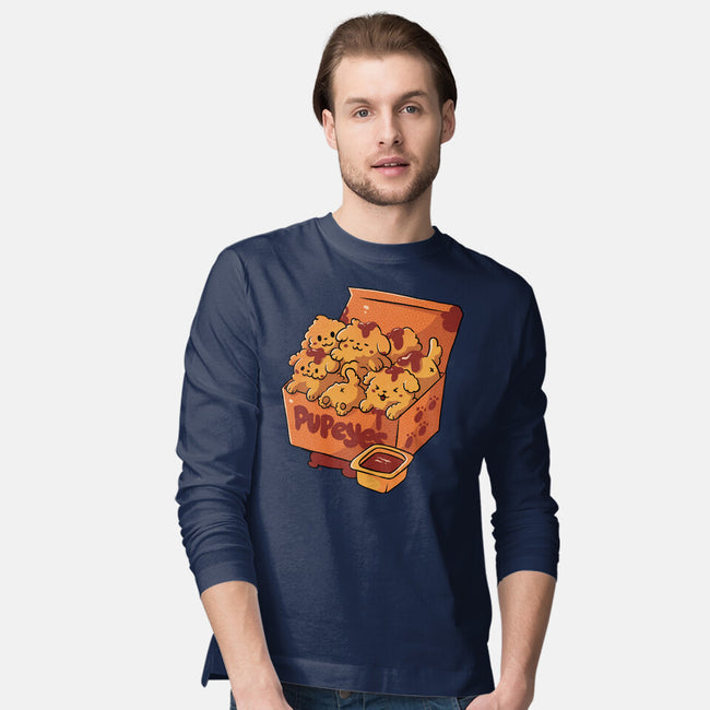 Pupeyes Cute Dogs-Mens-Long Sleeved-Tee-tobefonseca