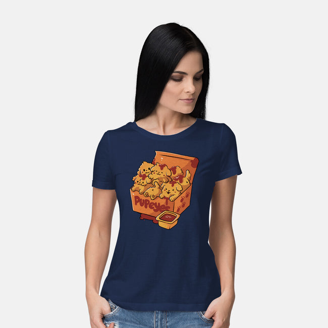 Pupeyes Cute Dogs-Womens-Basic-Tee-tobefonseca