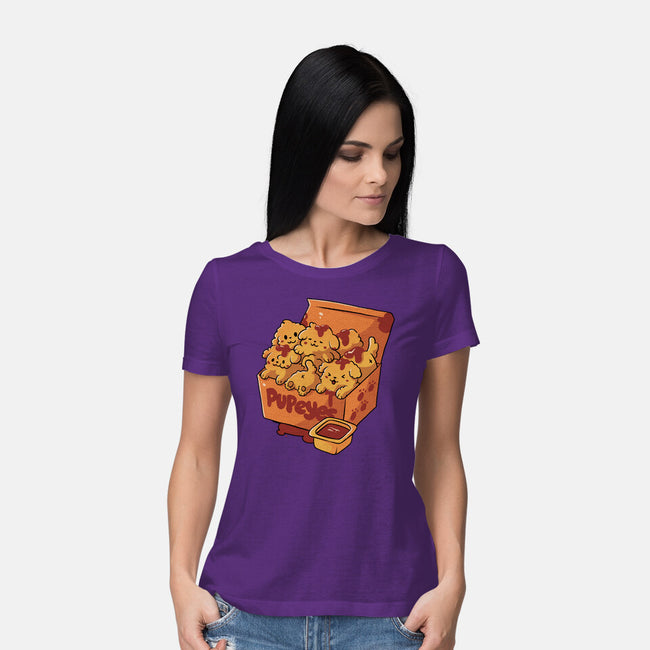 Pupeyes Cute Dogs-Womens-Basic-Tee-tobefonseca