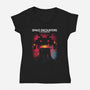 Space Encounters-Womens-V-Neck-Tee-piercek26