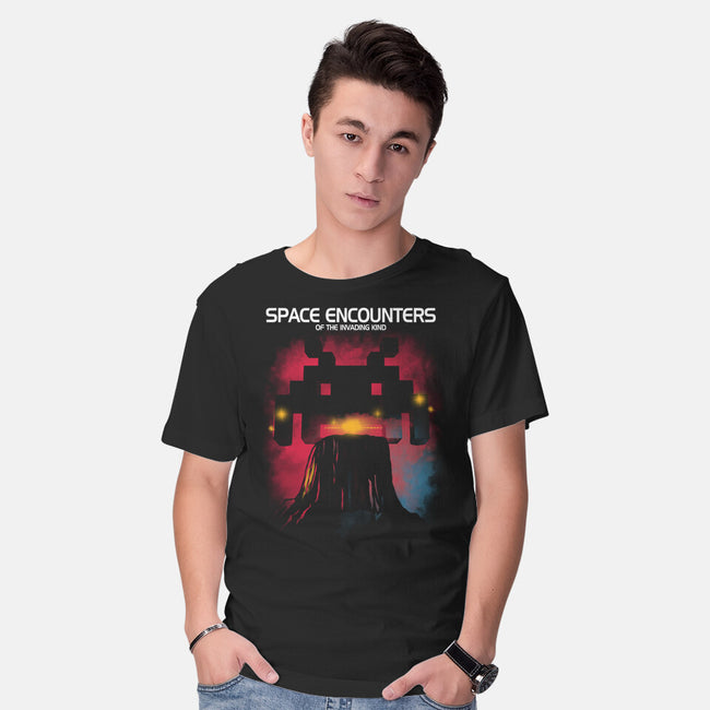 Space Encounters-Mens-Basic-Tee-piercek26