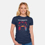 Space Encounters-Womens-Fitted-Tee-piercek26