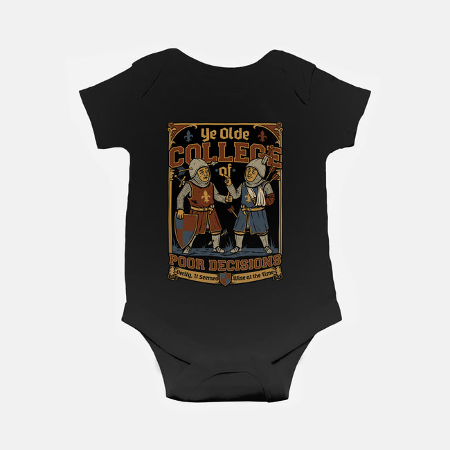 Medieval Knight College-Baby-Basic-Onesie-Studio Mootant