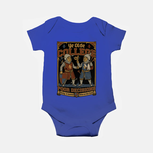 Medieval Knight College-Baby-Basic-Onesie-Studio Mootant