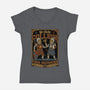 Medieval Knight College-Womens-V-Neck-Tee-Studio Mootant