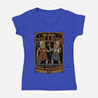 Medieval Knight College-Womens-V-Neck-Tee-Studio Mootant