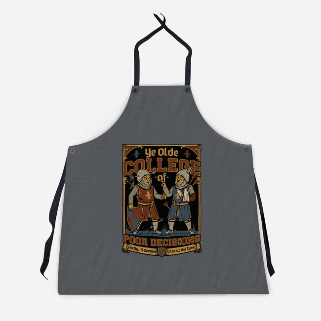 Medieval Knight College-Unisex-Kitchen-Apron-Studio Mootant