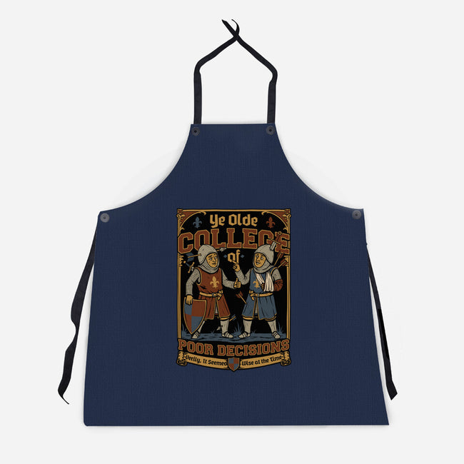Medieval Knight College-Unisex-Kitchen-Apron-Studio Mootant