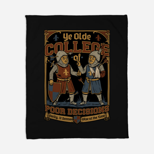 Medieval Knight College-None-Fleece-Blanket-Studio Mootant