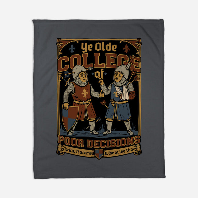 Medieval Knight College-None-Fleece-Blanket-Studio Mootant