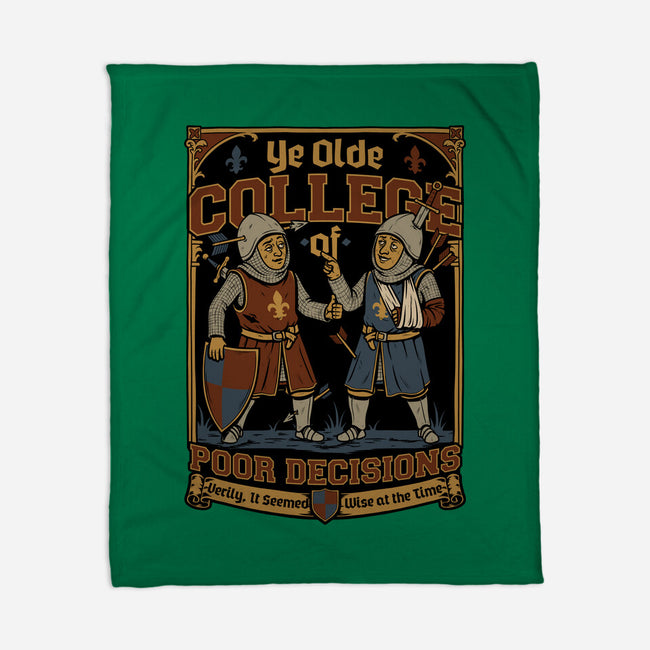 Medieval Knight College-None-Fleece-Blanket-Studio Mootant