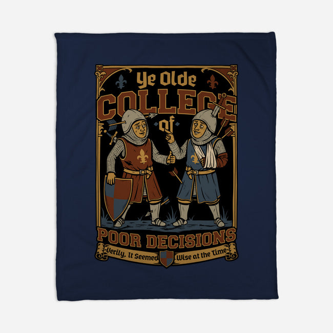 Medieval Knight College-None-Fleece-Blanket-Studio Mootant