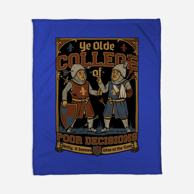 Medieval Knight College-None-Fleece-Blanket-Studio Mootant