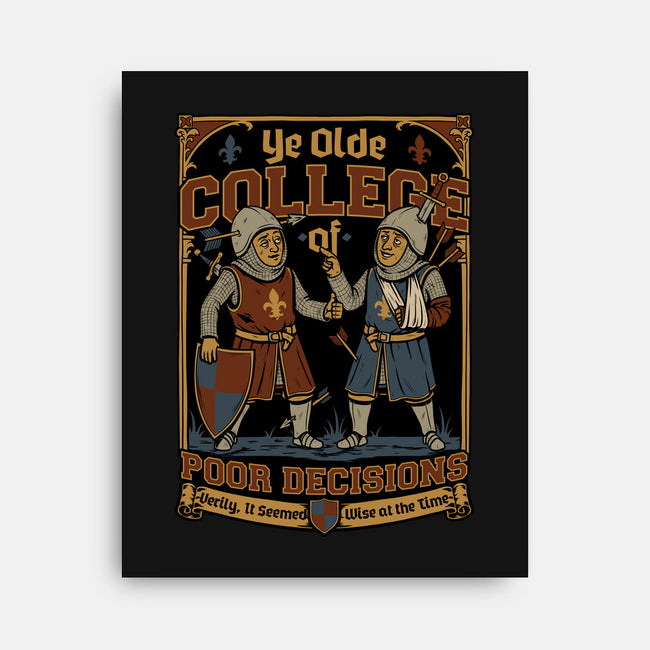 Medieval Knight College-None-Stretched-Canvas-Studio Mootant