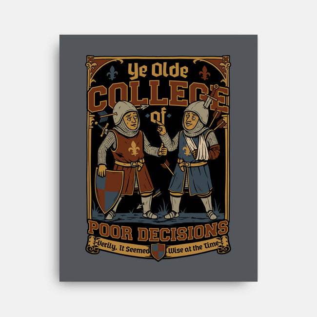 Medieval Knight College-None-Stretched-Canvas-Studio Mootant