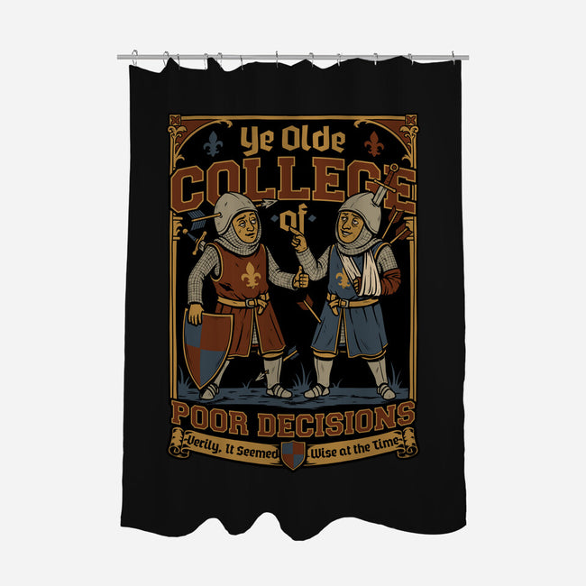 Medieval Knight College-None-Polyester-Shower Curtain-Studio Mootant