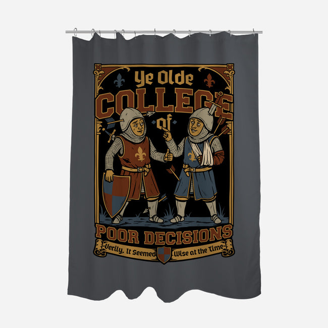Medieval Knight College-None-Polyester-Shower Curtain-Studio Mootant
