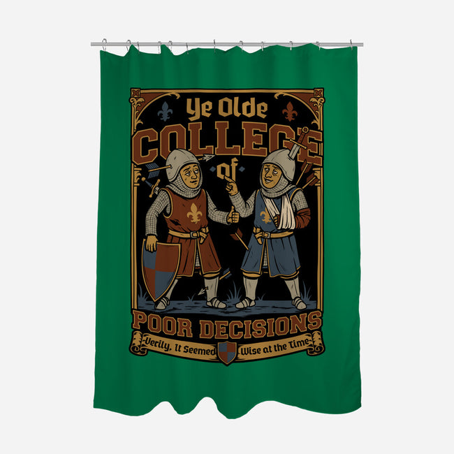 Medieval Knight College-None-Polyester-Shower Curtain-Studio Mootant
