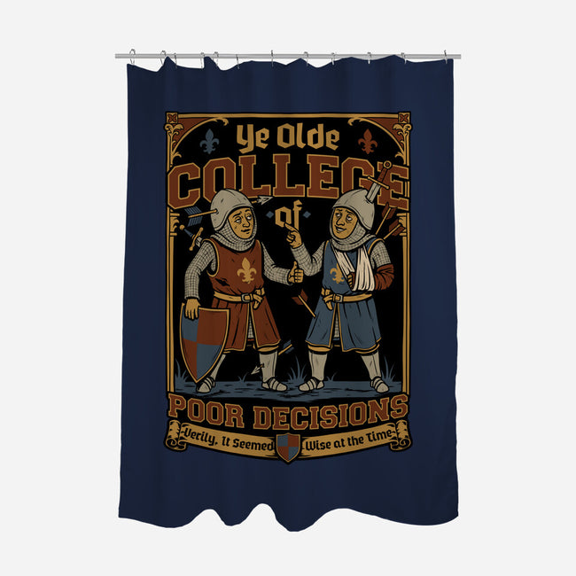 Medieval Knight College-None-Polyester-Shower Curtain-Studio Mootant
