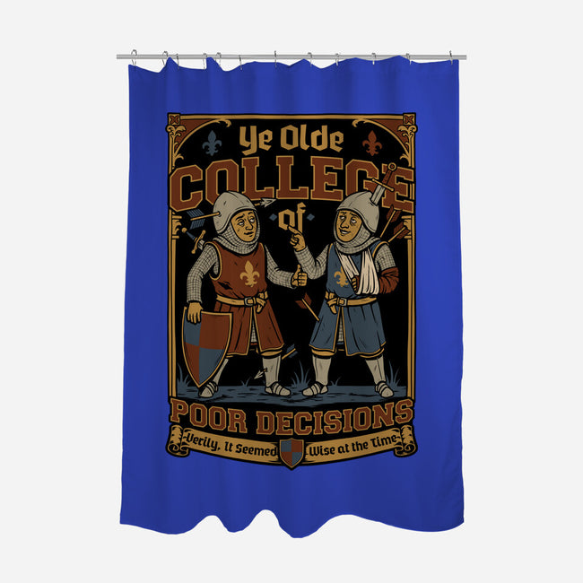 Medieval Knight College-None-Polyester-Shower Curtain-Studio Mootant