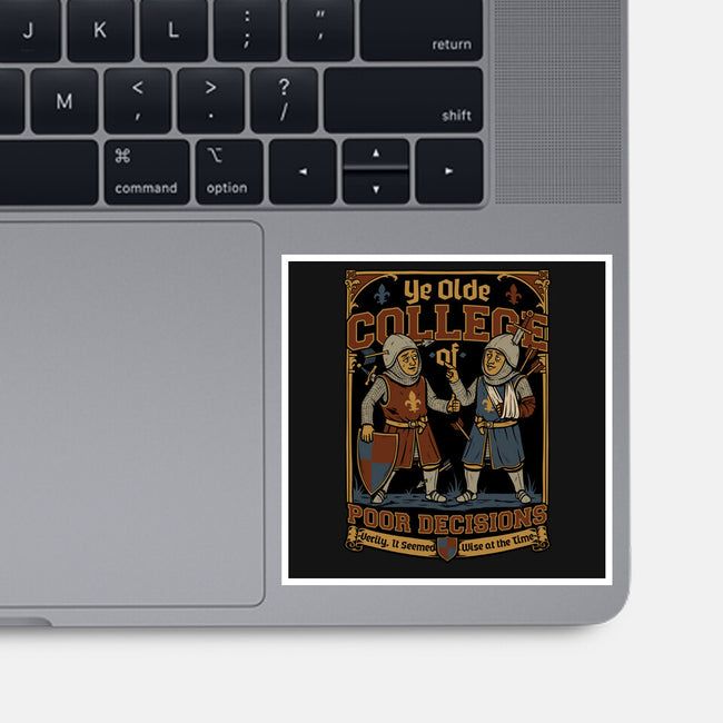 Medieval Knight College-None-Glossy-Sticker-Studio Mootant