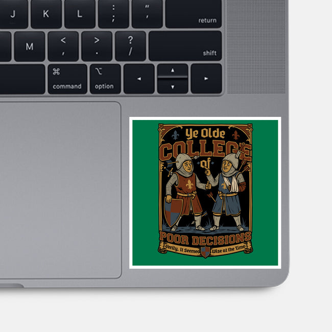 Medieval Knight College-None-Glossy-Sticker-Studio Mootant