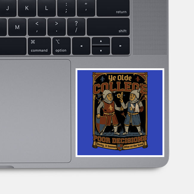 Medieval Knight College-None-Glossy-Sticker-Studio Mootant