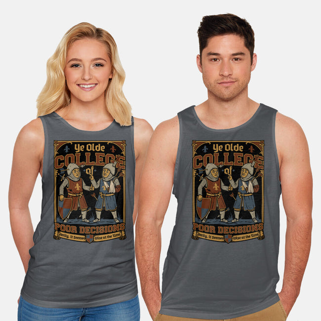 Medieval Knight College-Unisex-Basic-Tank-Studio Mootant
