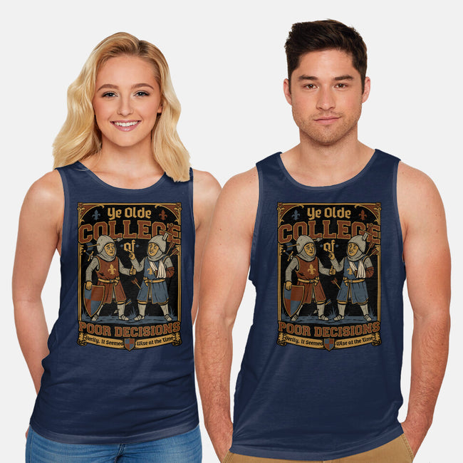 Medieval Knight College-Unisex-Basic-Tank-Studio Mootant