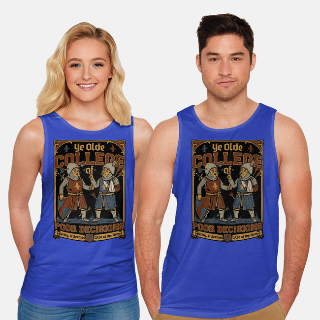 Medieval Knight College-Unisex-Basic-Tank-Studio Mootant