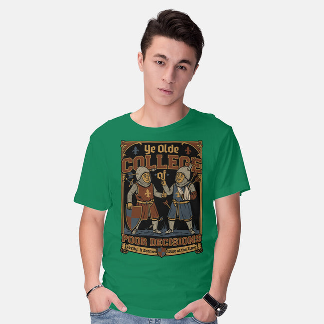 Medieval Knight College-Mens-Basic-Tee-Studio Mootant