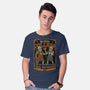 Medieval Knight College-Mens-Basic-Tee-Studio Mootant