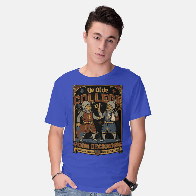 Medieval Knight College-Mens-Basic-Tee-Studio Mootant