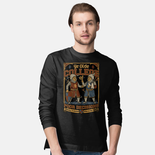 Medieval Knight College-Mens-Long Sleeved-Tee-Studio Mootant