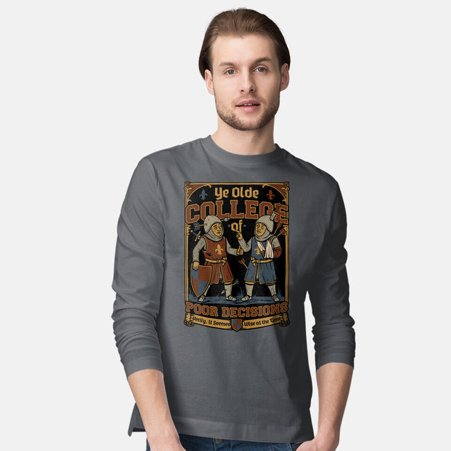 Medieval Knight College-Mens-Long Sleeved-Tee-Studio Mootant