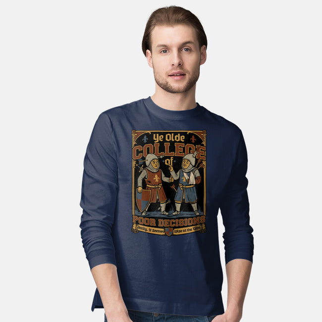 Medieval Knight College-Mens-Long Sleeved-Tee-Studio Mootant