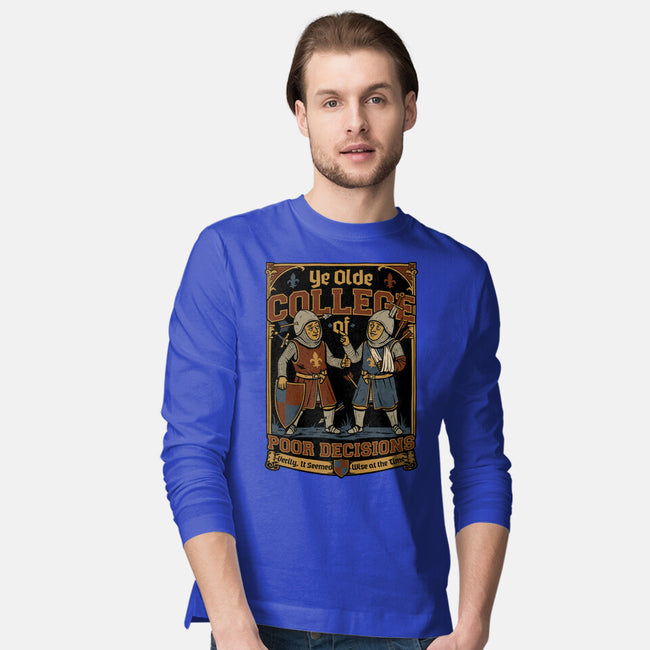 Medieval Knight College-Mens-Long Sleeved-Tee-Studio Mootant