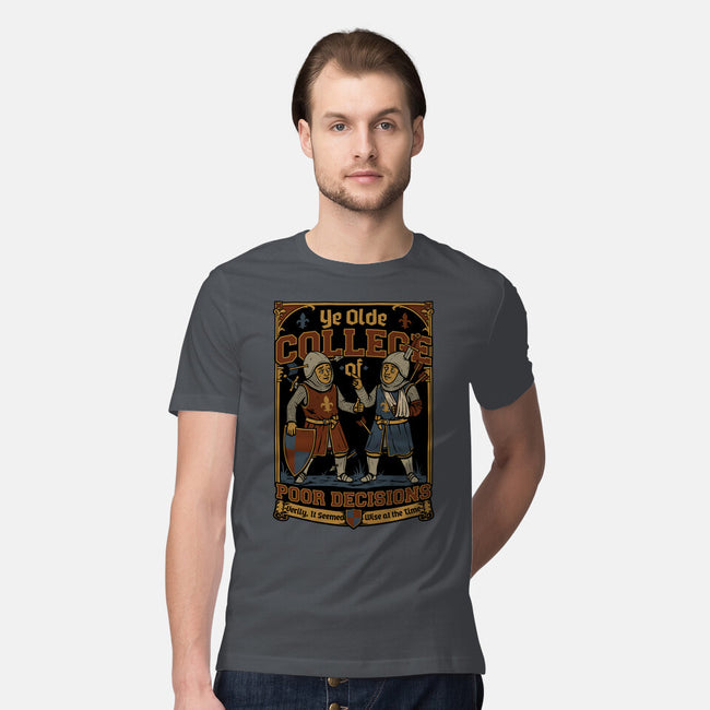 Medieval Knight College-Mens-Premium-Tee-Studio Mootant