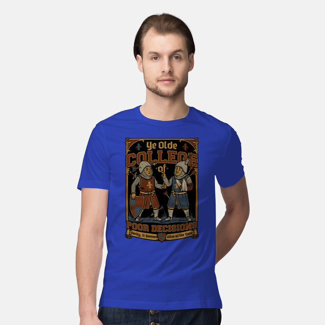 Medieval Knight College-Mens-Premium-Tee-Studio Mootant