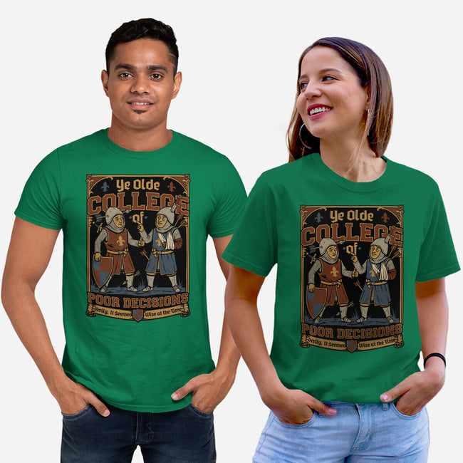 Medieval Knight College-Unisex-Basic-Tee-Studio Mootant