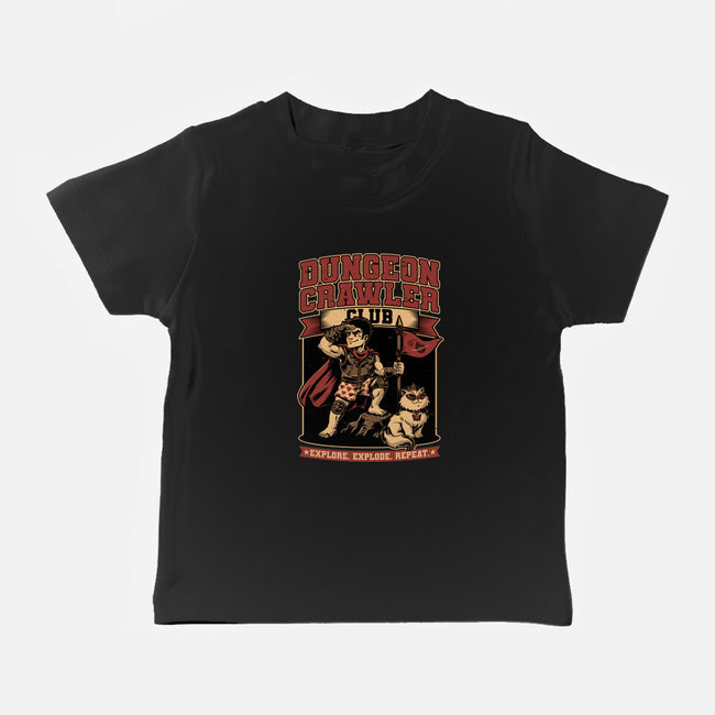 Dungeon Crawler Club-Baby-Basic-Tee-Studio Mootant