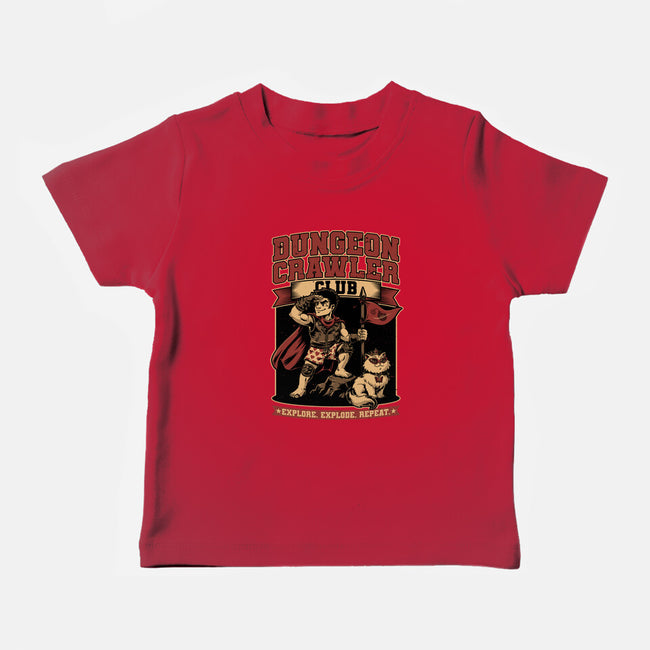 Dungeon Crawler Club-Baby-Basic-Tee-Studio Mootant