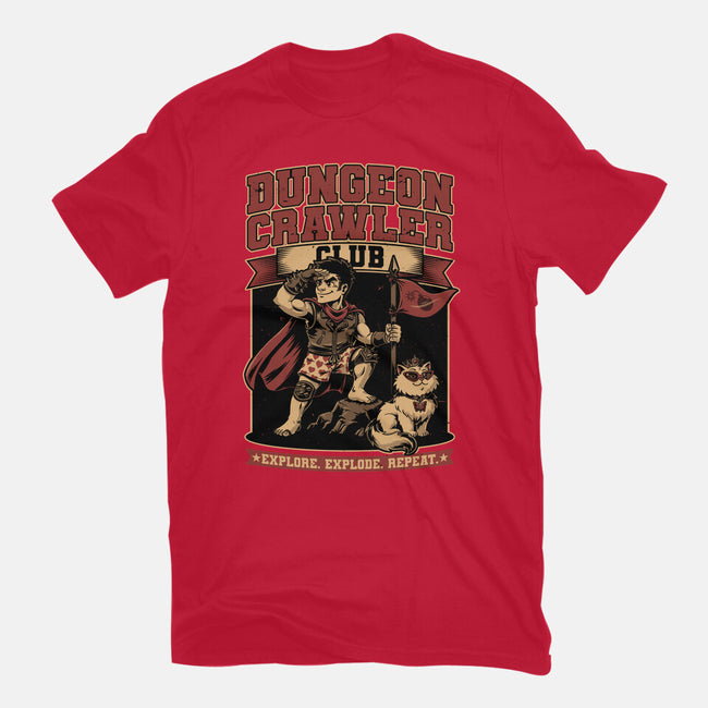 Dungeon Crawler Club-Womens-Basic-Tee-Studio Mootant