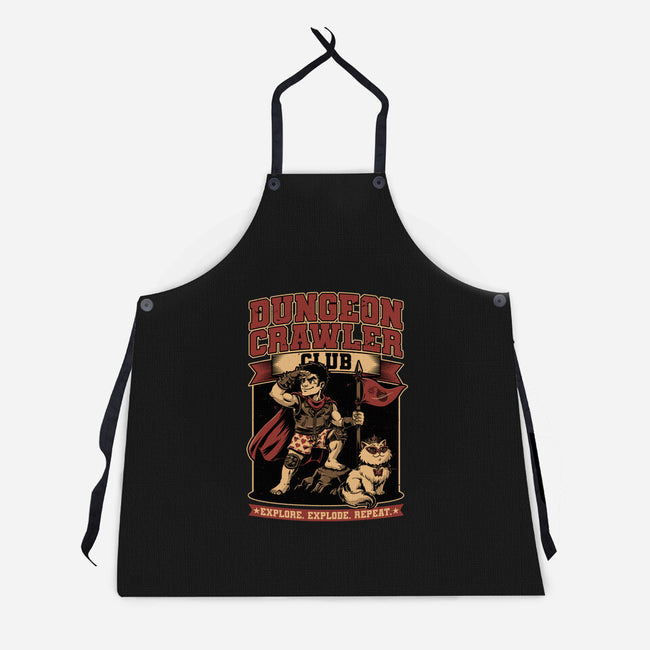Dungeon Crawler Club-Unisex-Kitchen-Apron-Studio Mootant