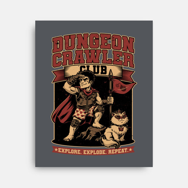 Dungeon Crawler Club-None-Stretched-Canvas-Studio Mootant