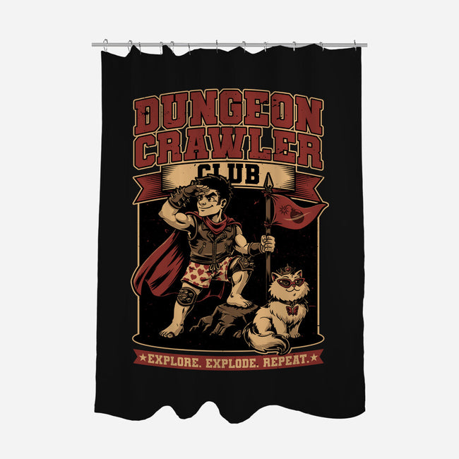 Dungeon Crawler Club-None-Polyester-Shower Curtain-Studio Mootant