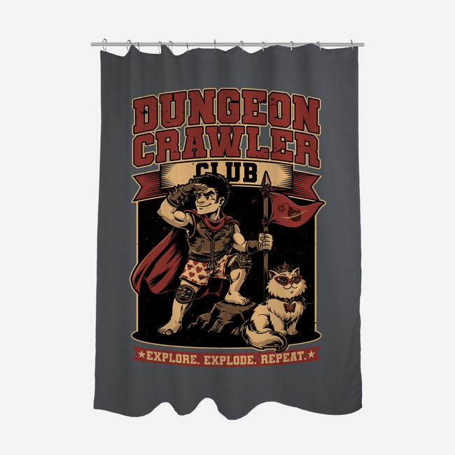 Dungeon Crawler Club-None-Polyester-Shower Curtain-Studio Mootant