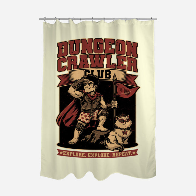 Dungeon Crawler Club-None-Polyester-Shower Curtain-Studio Mootant