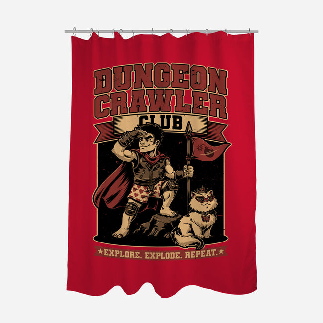 Dungeon Crawler Club-None-Polyester-Shower Curtain-Studio Mootant